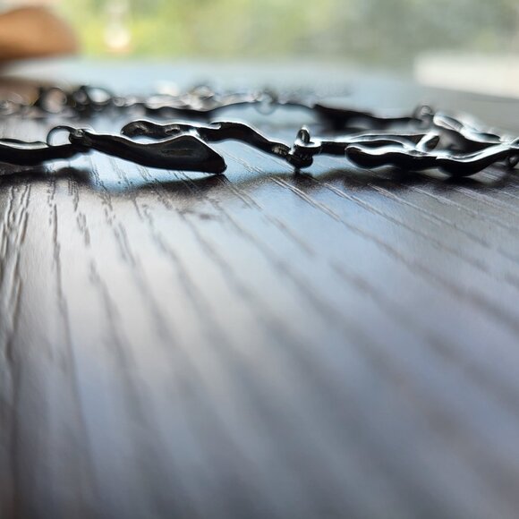 NWT STAINLESS STEEL CHOKER NECKLACE - Picture 2 of 3